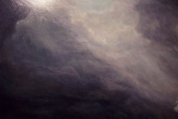 Detail of Clouds in Lid Painting