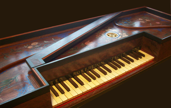 An Early Style Flemish Virginal before Pinning and Stringing