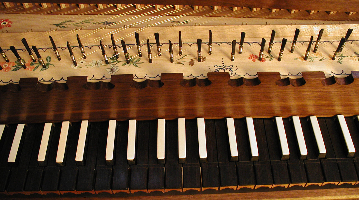 Bentside Spinet after Keene and Brackley with walnut case