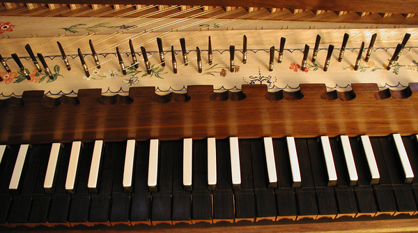 Bentside Spinet after Keene and Brackley with walnut case