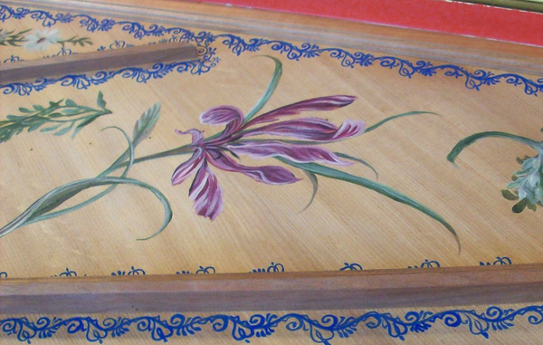 Early French Style Harpsichord Soundboard Painting