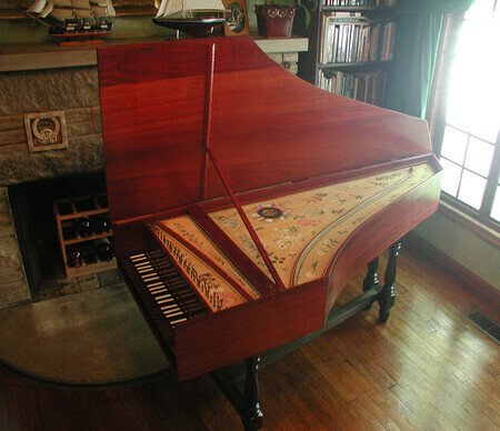 Flemish Harpsichord after Andreas Ruckers 1640 with case in solid Padauk