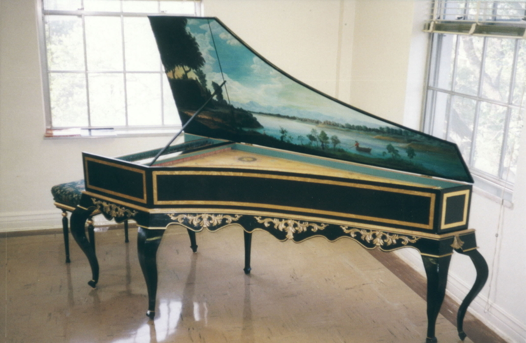 Franco-Flemish Double manual Harpsichord after Couchet/Blanchet/Taskin with Louis XIV stand