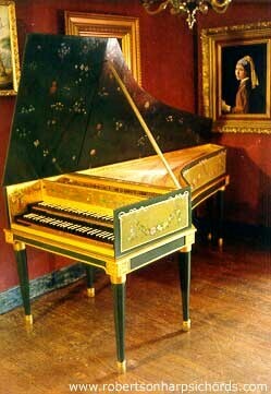 Franco-Flemish Double maual Harpsichord after Couchet/Blanchet/Taskin with Louis XVI stand