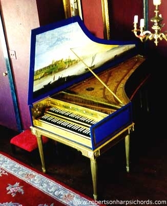 Franco-Flemish Double maual Harpsichord after Couchet/Blanchet/Taskin with Louis XVI stand