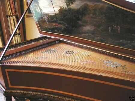 Harpsichord Lid Painting
