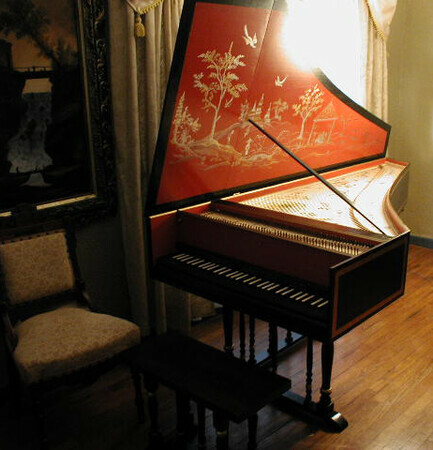 Harpsichord Lid Painting