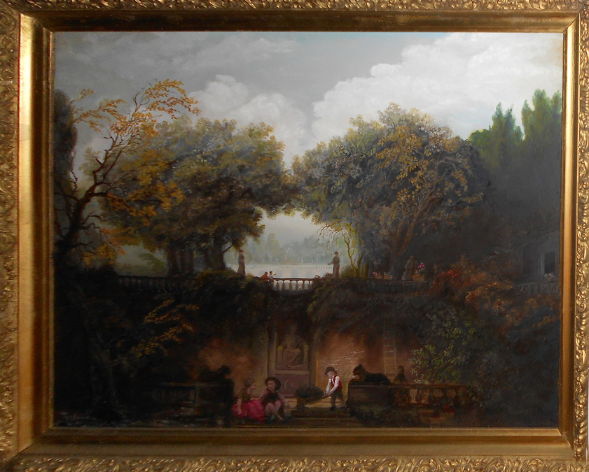 "The little park"  after Fragonard